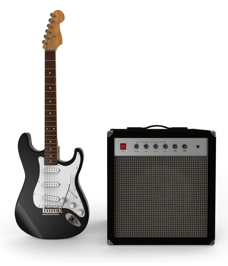 guitarra y amplificador